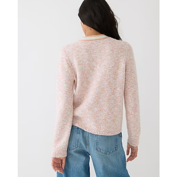 J. Crew Marled Sweater Lady Jacket Merino Wool Blend Button Front Cardigan - Picture 3 of 14